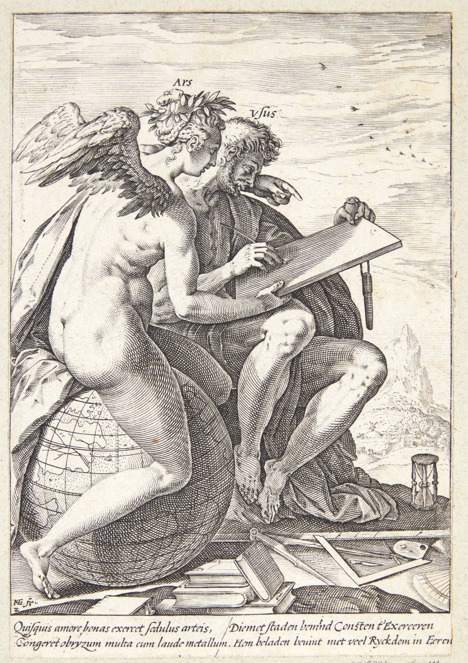 Øvelse og kunst, Hendrick Goltzius, 1582