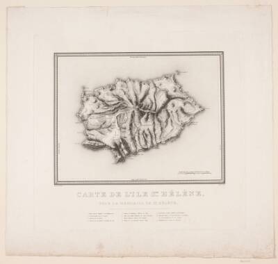 Carte de L'ïle Sainte-Hélène