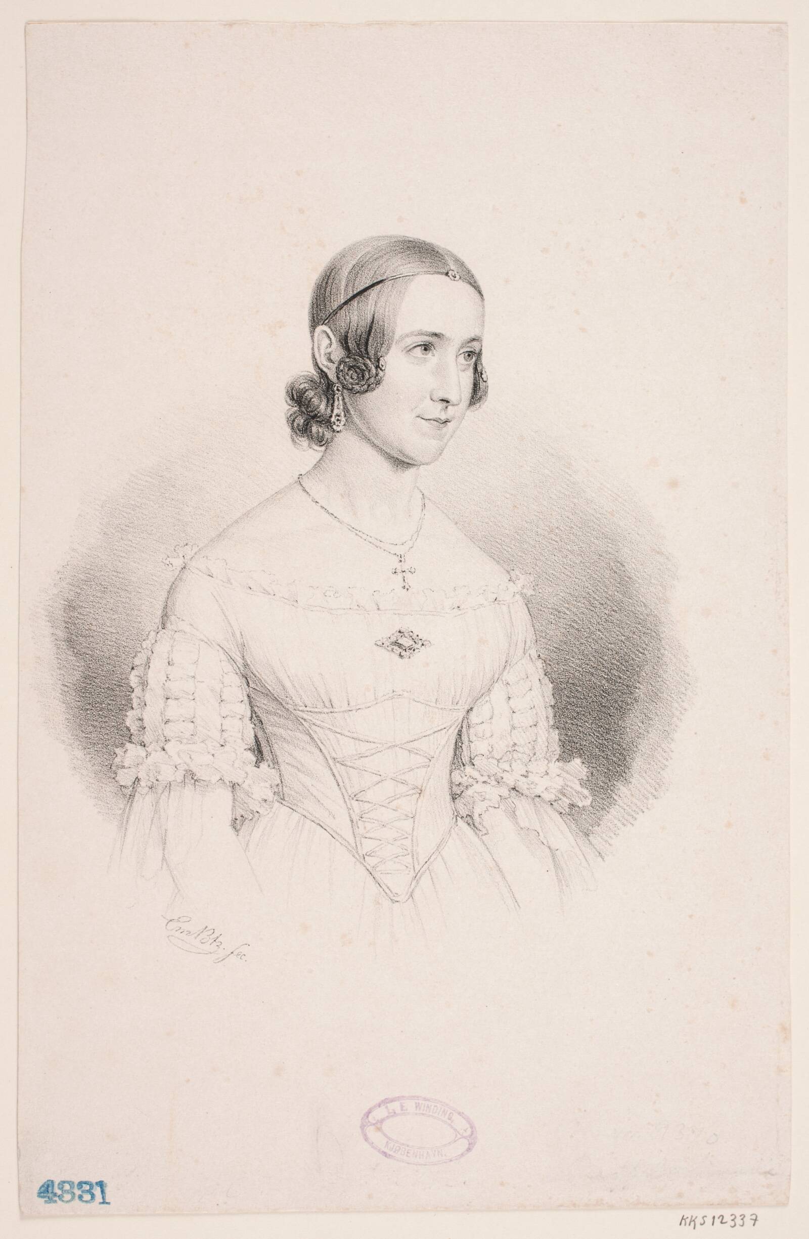 Amalie Rieffel, Emil Ditlev Bærentzen, 1840-1849