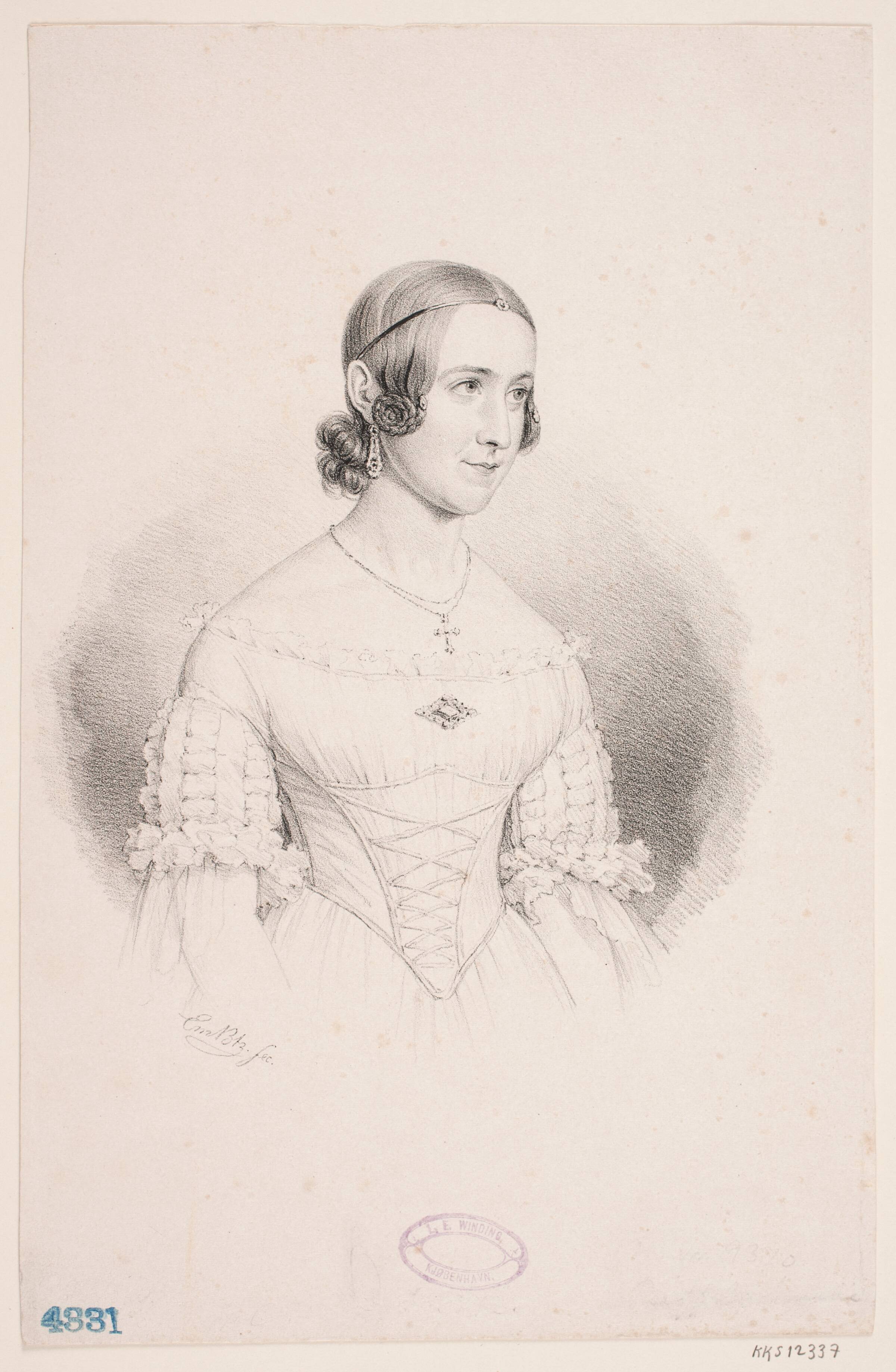 Amalie Rieffel, Emil Ditlev Bærentzen, 1840-1849