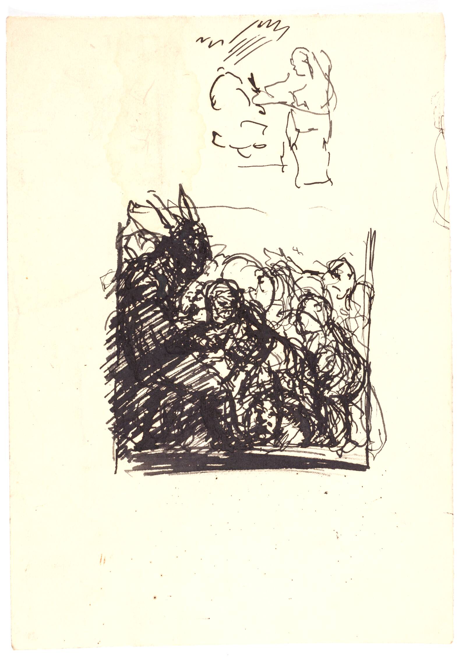 Kompositionsstudie, Oluf Hartmann, 1879-1910