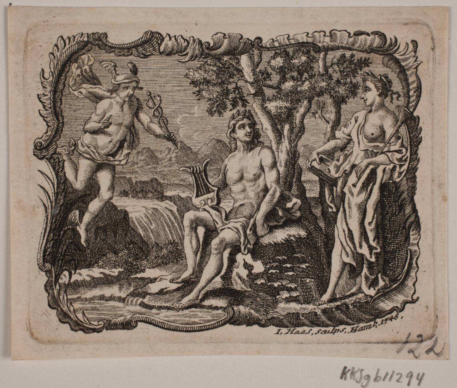 Vignet, Jonas Haas, 1748