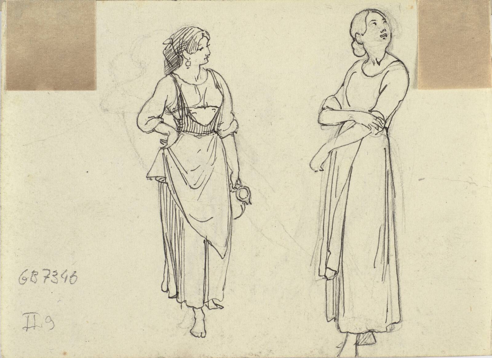 To kvinder, Wilhelm Marstrand, 1810-1873