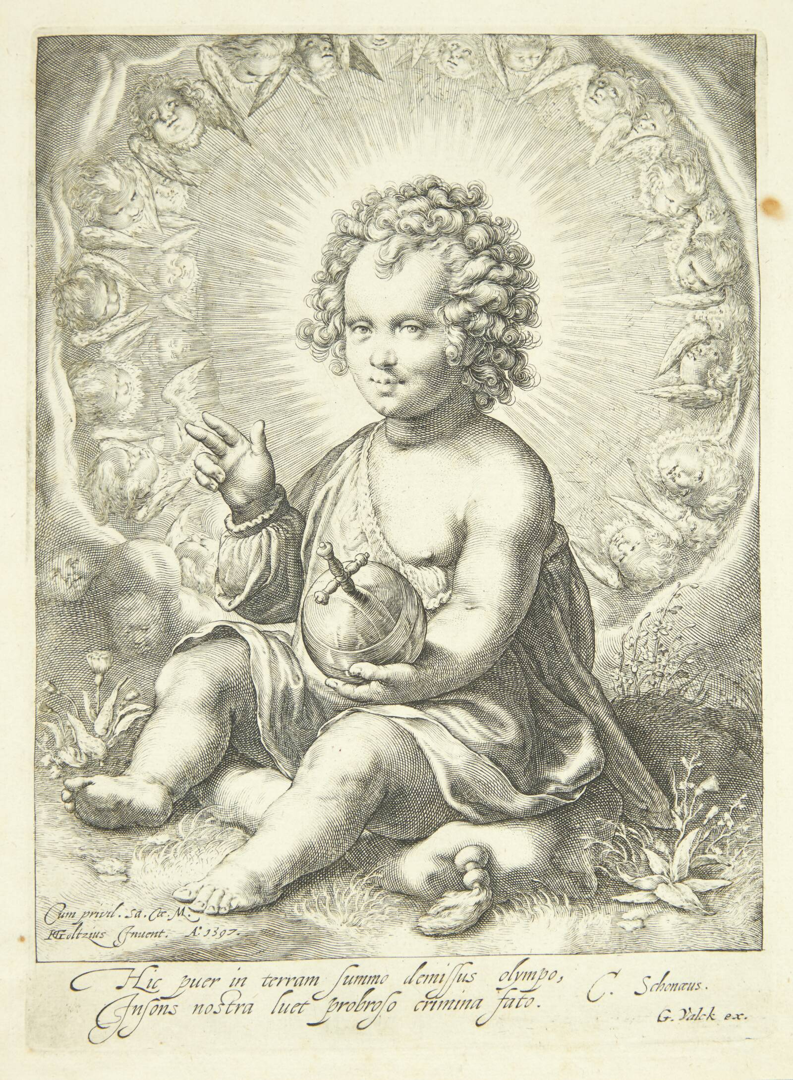 Salvator Mundi, Jan Saenredam, 1597