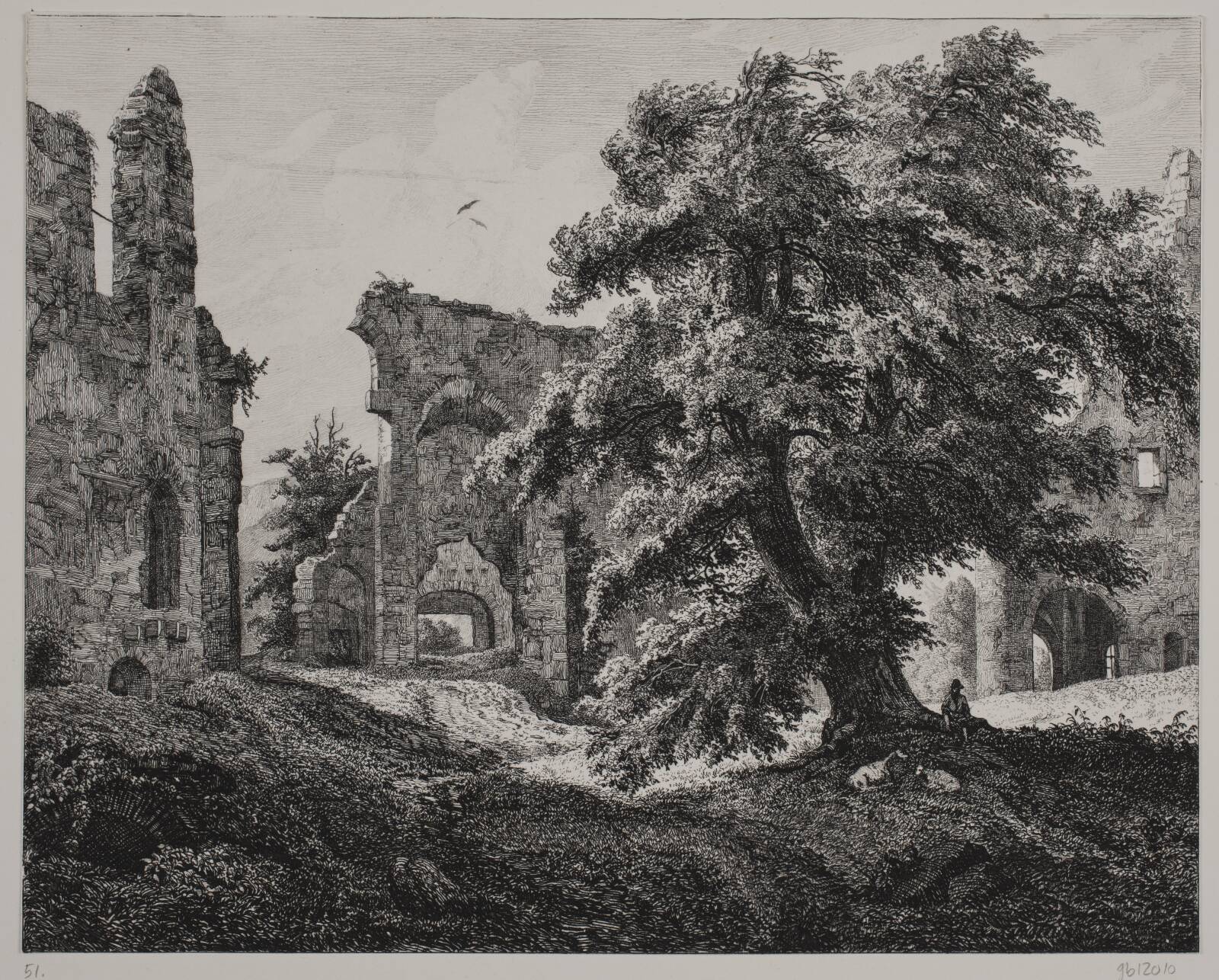 Ruinen Hartenstein, Hermann Carmiencke, 1850