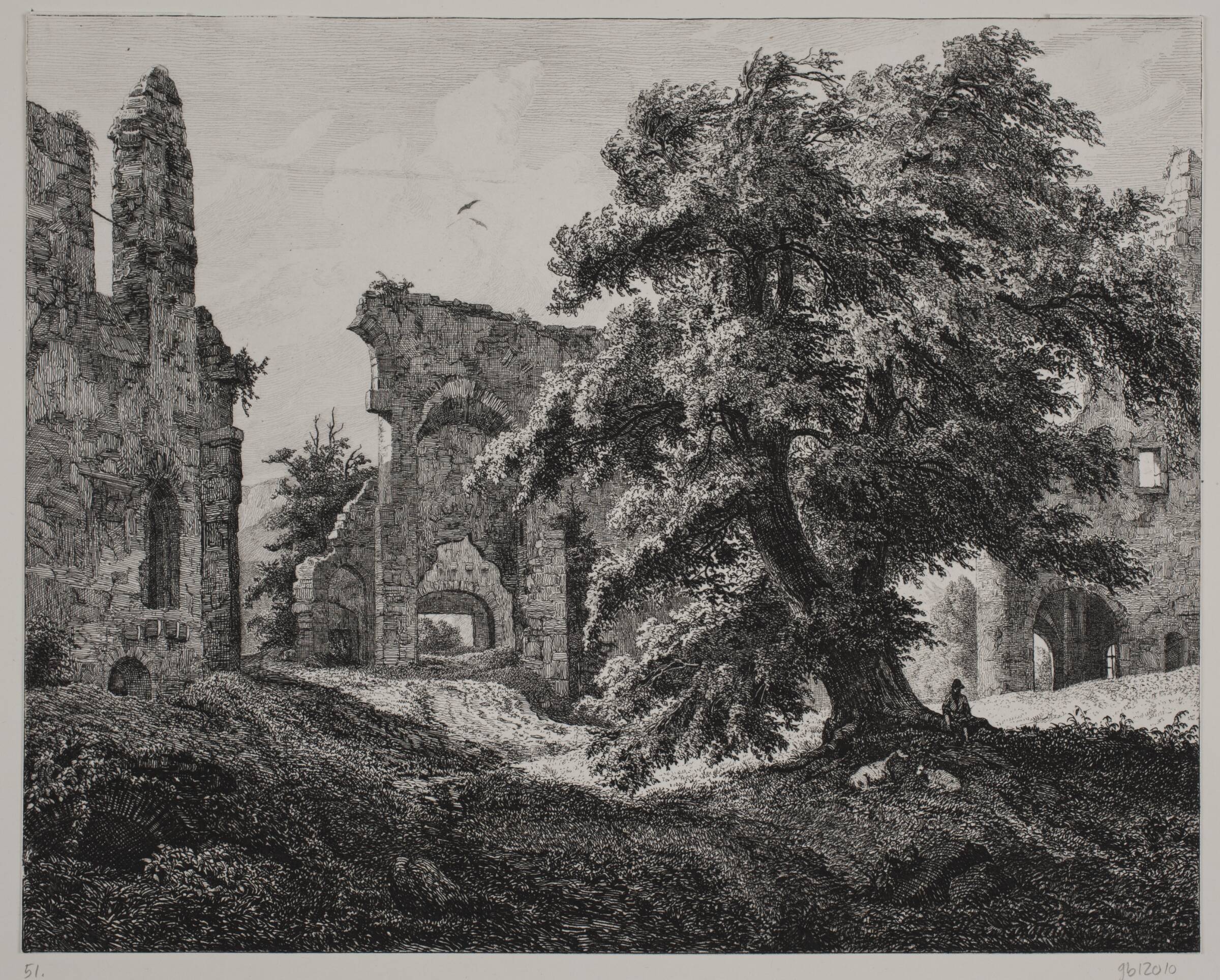 Ruinen Hartenstein, Hermann Carmiencke, 1850