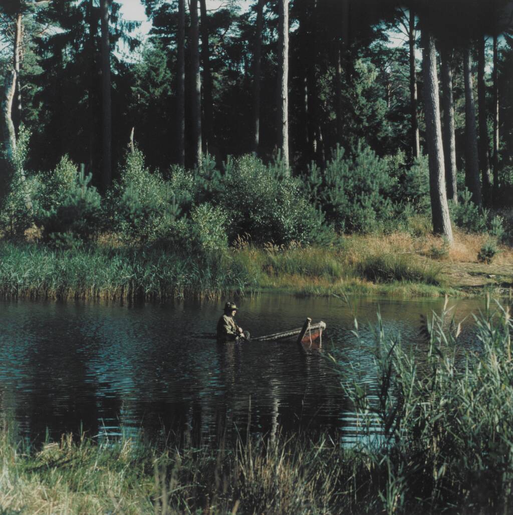 The Lake (The hunter sits in the boat after shooting; no. 2) 11 by Peter Land