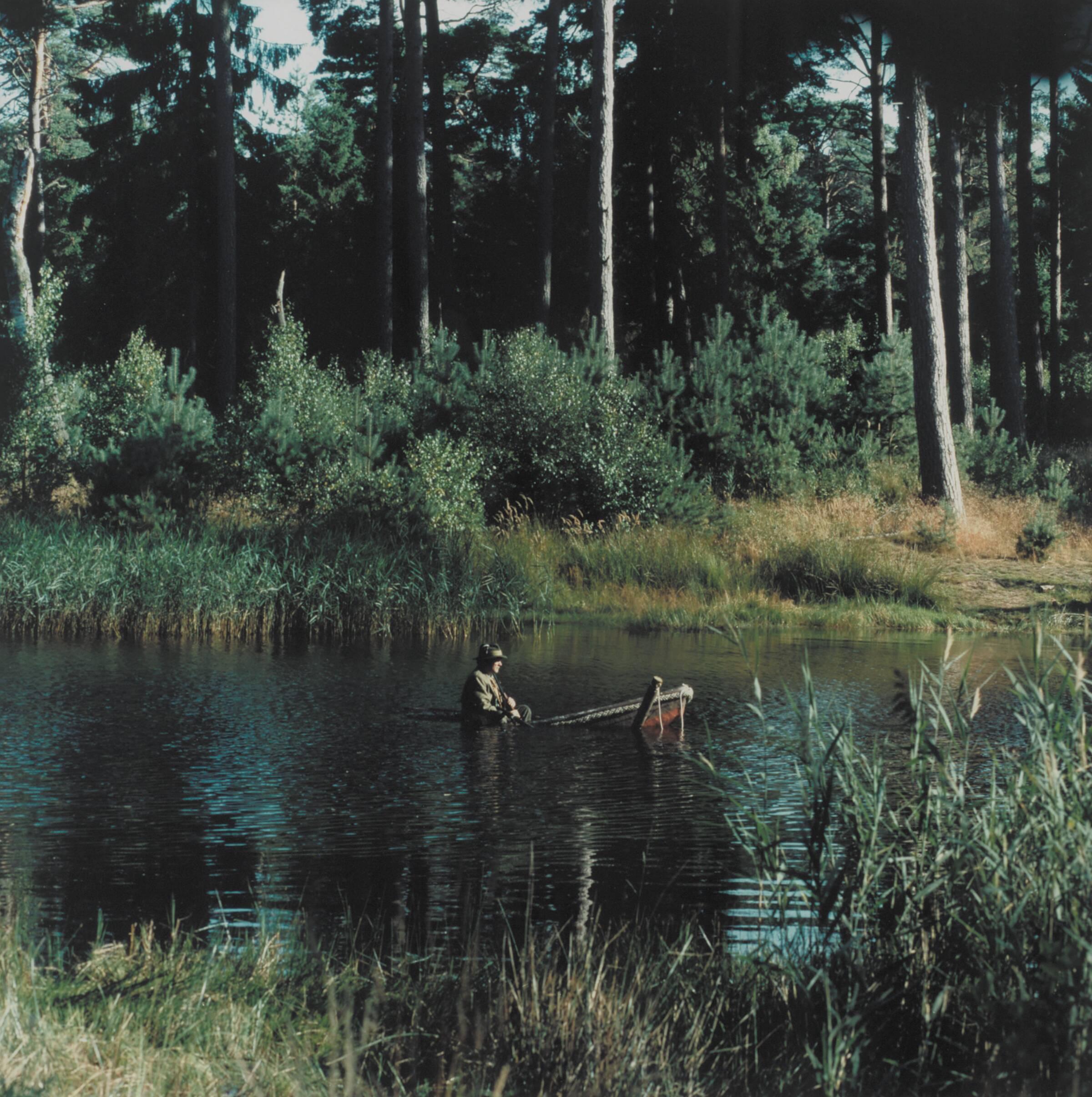 The Lake (The hunter sits in the boat after shooting; no. 2) 11, Peter Land, 1999