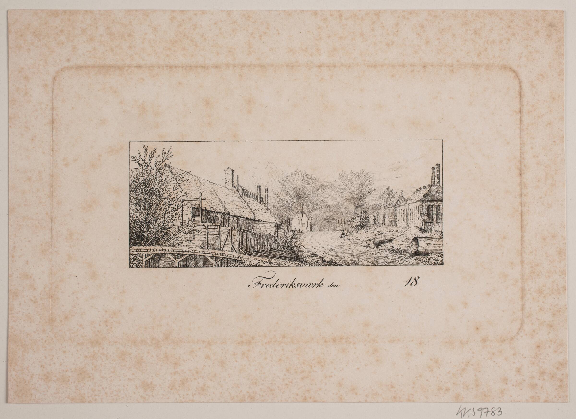 Gadeparti i Frederiksværk, Vilhelm Kyhn, 1842-1849