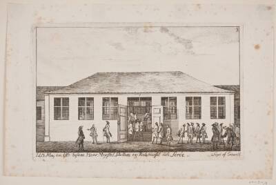 Frederik V besøger staldene og ridehuset på Sorø akademi