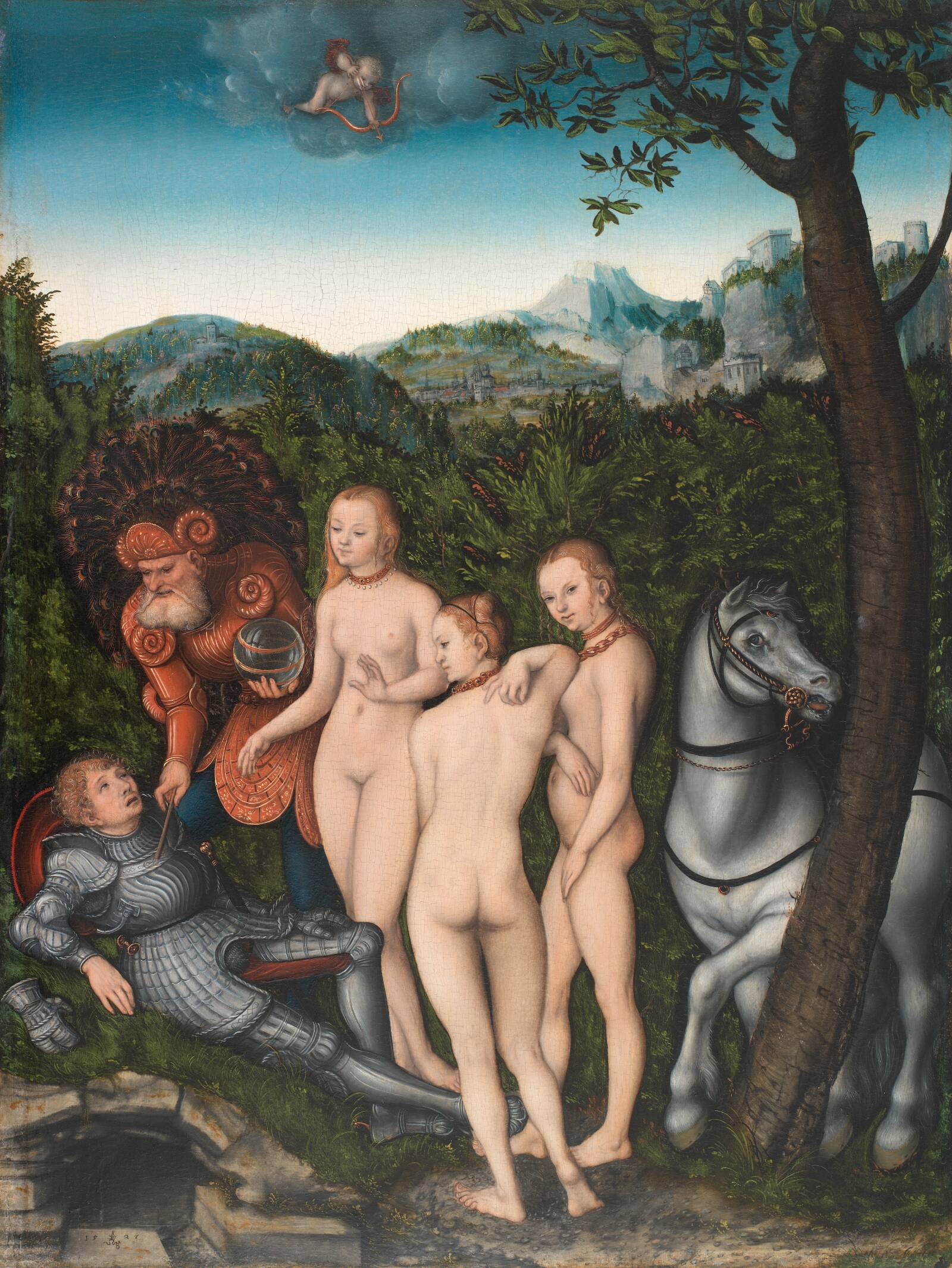 Paris' dom, Lucas Cranach, 1527
