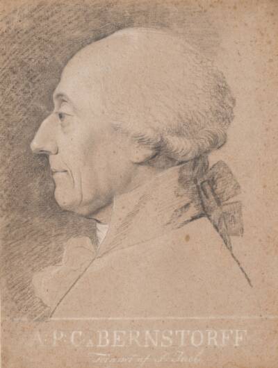 Portræt af statsmanden A.P. Bernstorff