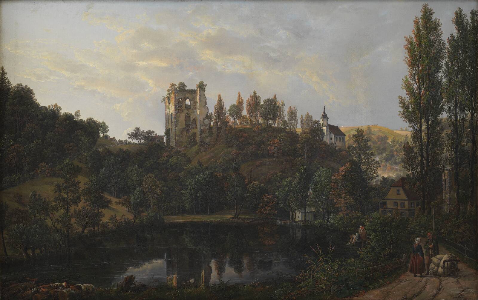 Slotsruinen i Tharandt, J.C. Dahl, 1819