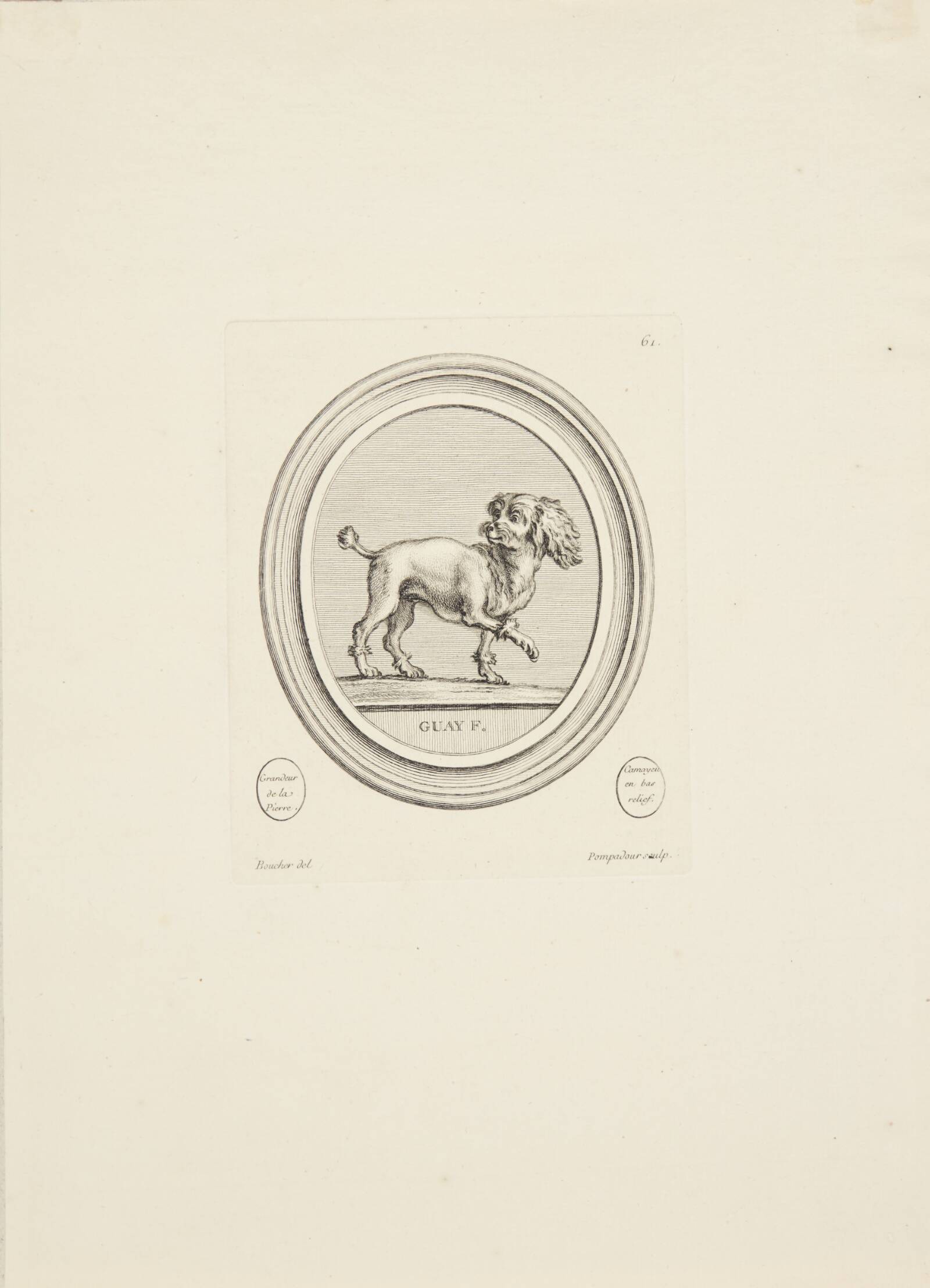 Puddel, Madame de Pompadour, 1753-1757