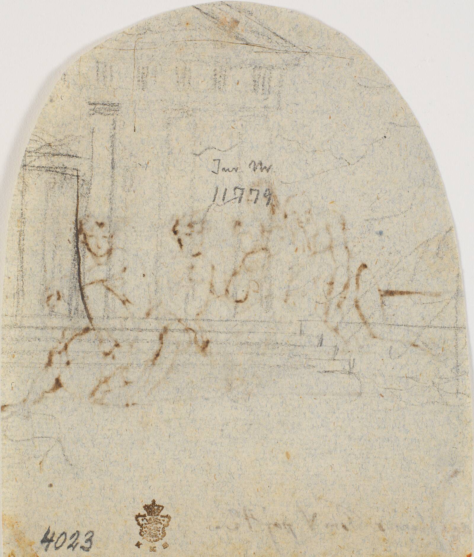 Udkast til tempelbygning, Nicolai Abildgaard, 1743-1809