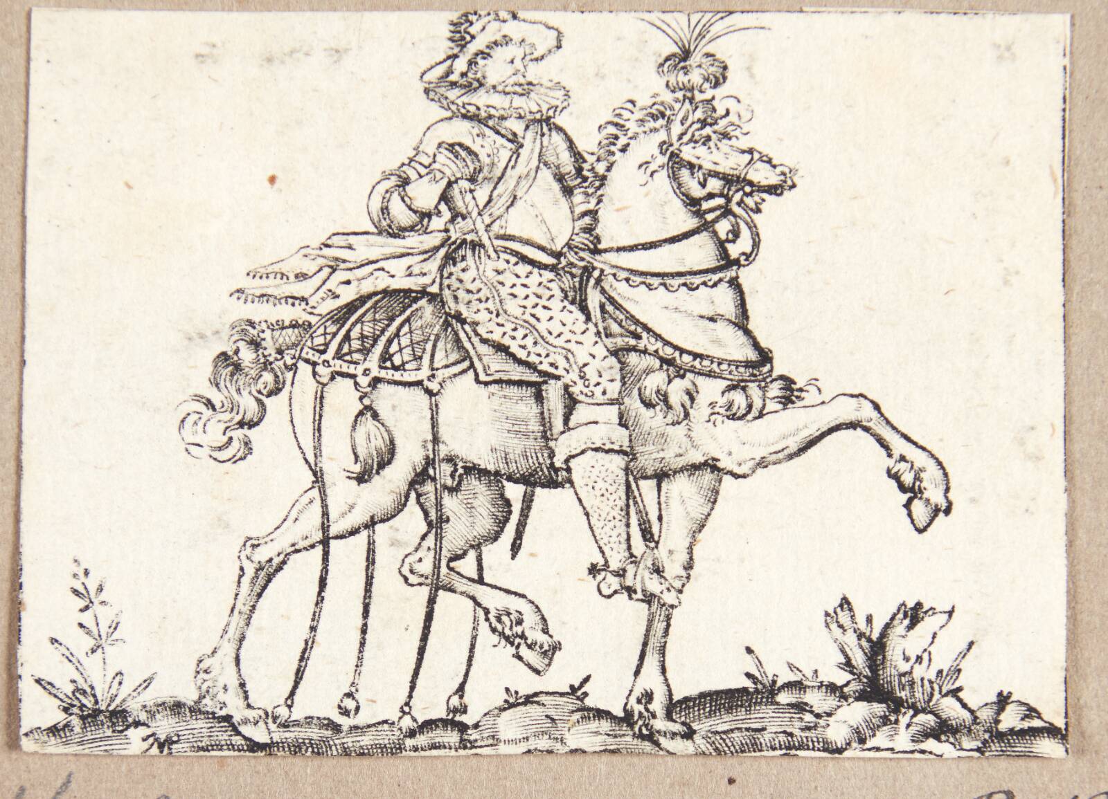Rytter vendt mod højre, Martin Pleginck, 1594