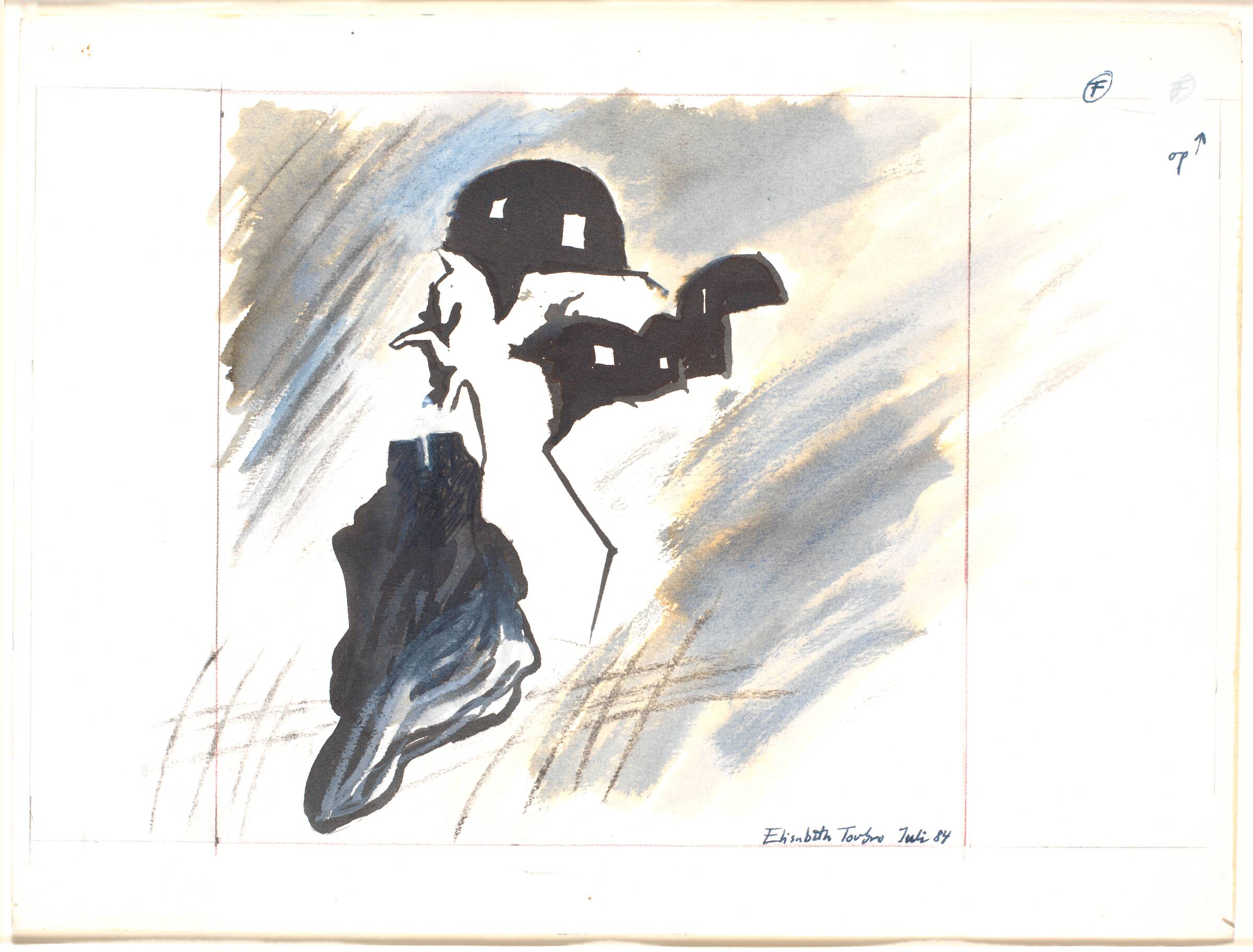 Illustration til "Semiotik", Elisabeth Toubro, 1984