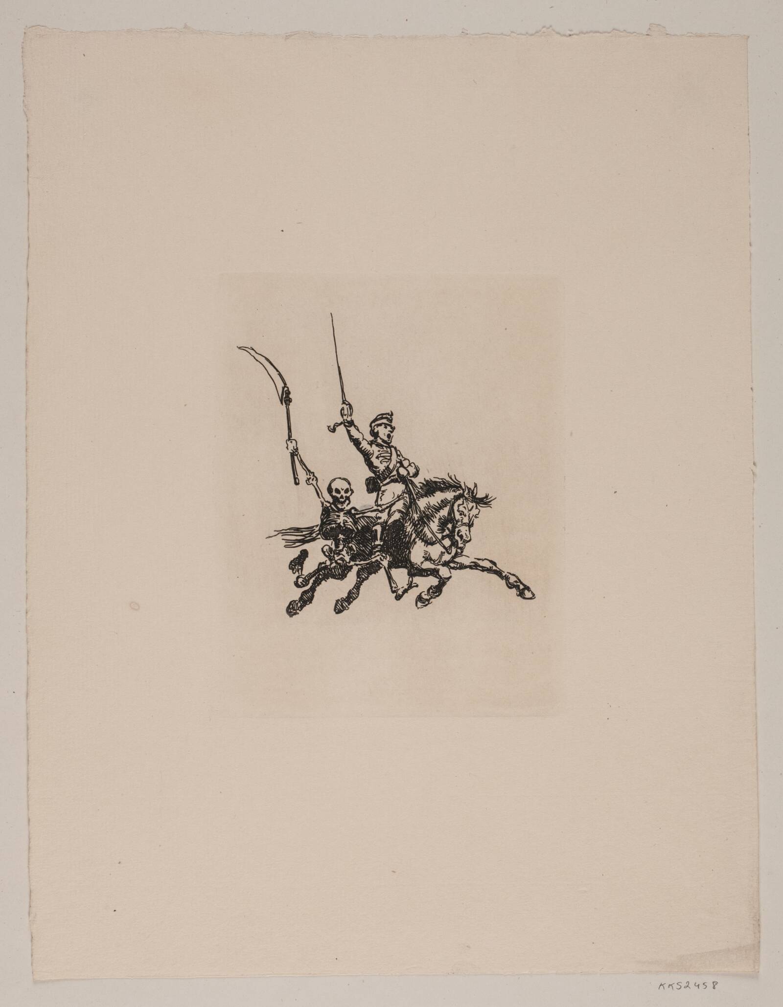 Døden og husaren, G.V. Blom, 1853-1942