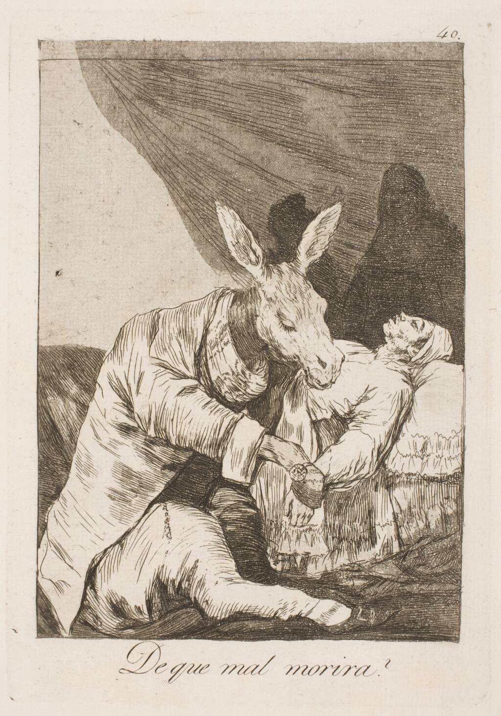 Slår lægen eller sygdommen ham ihjel?, Francisco de Goya, 1797-1798