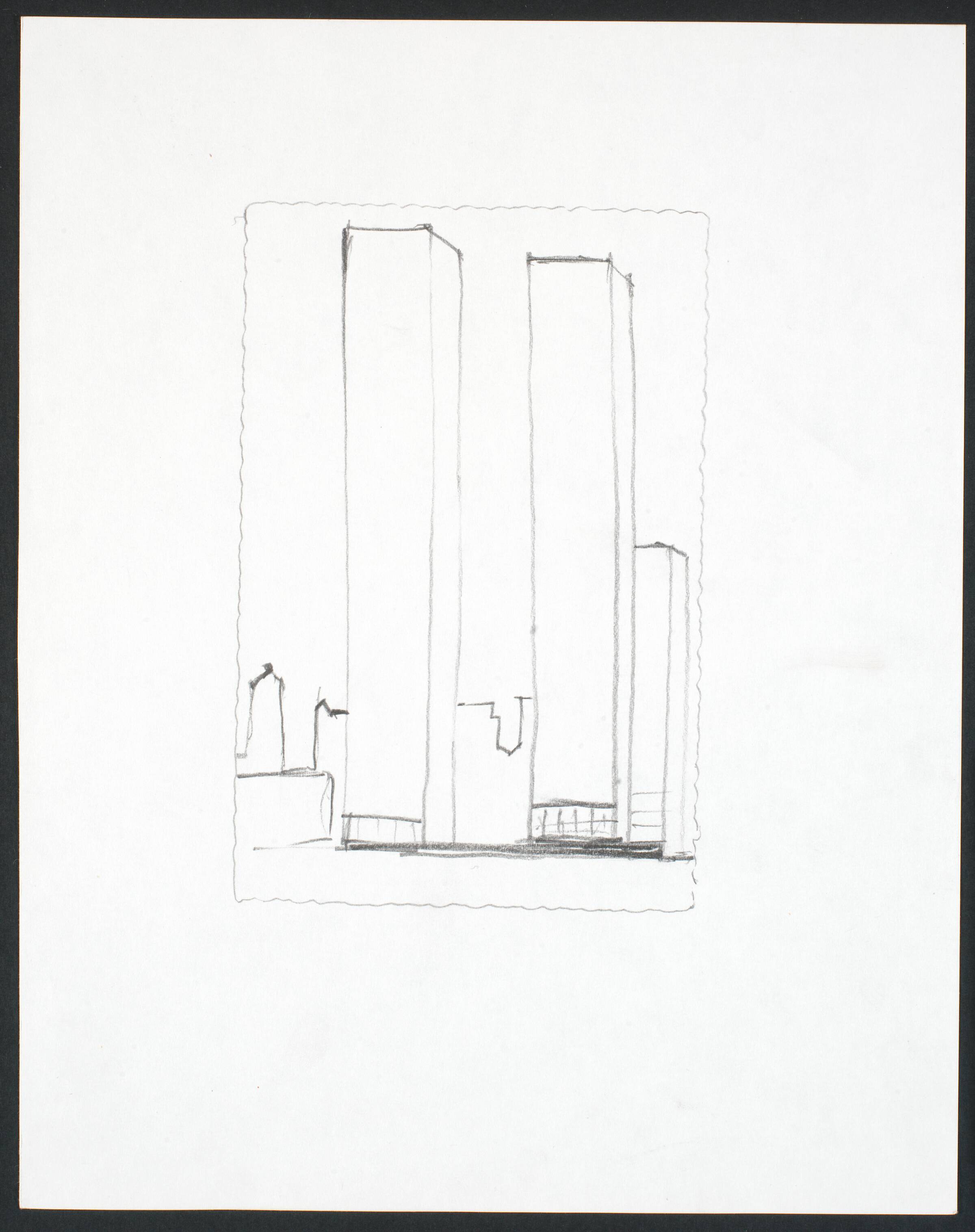 Tegning. New York, Lone Høyer Hansen, 1984