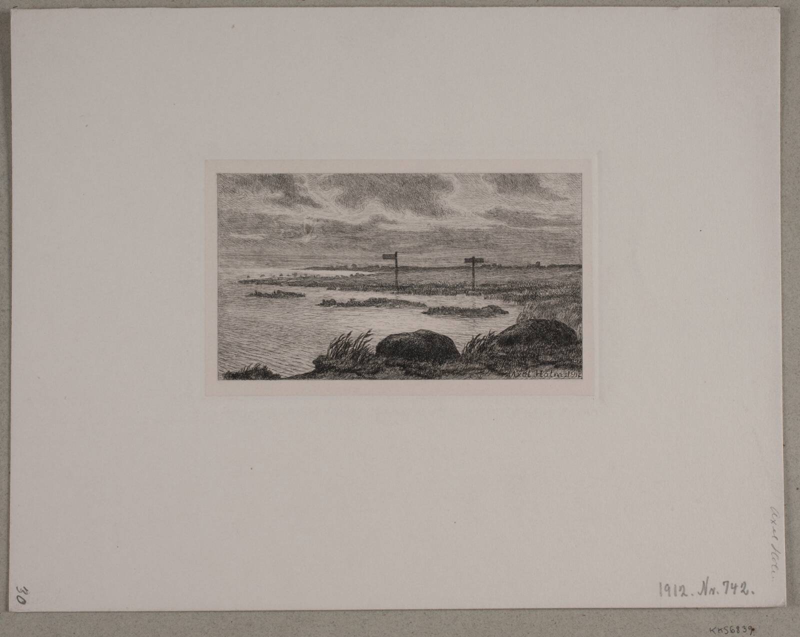Ved Amagers sydkyst, Axel Holm, 1912