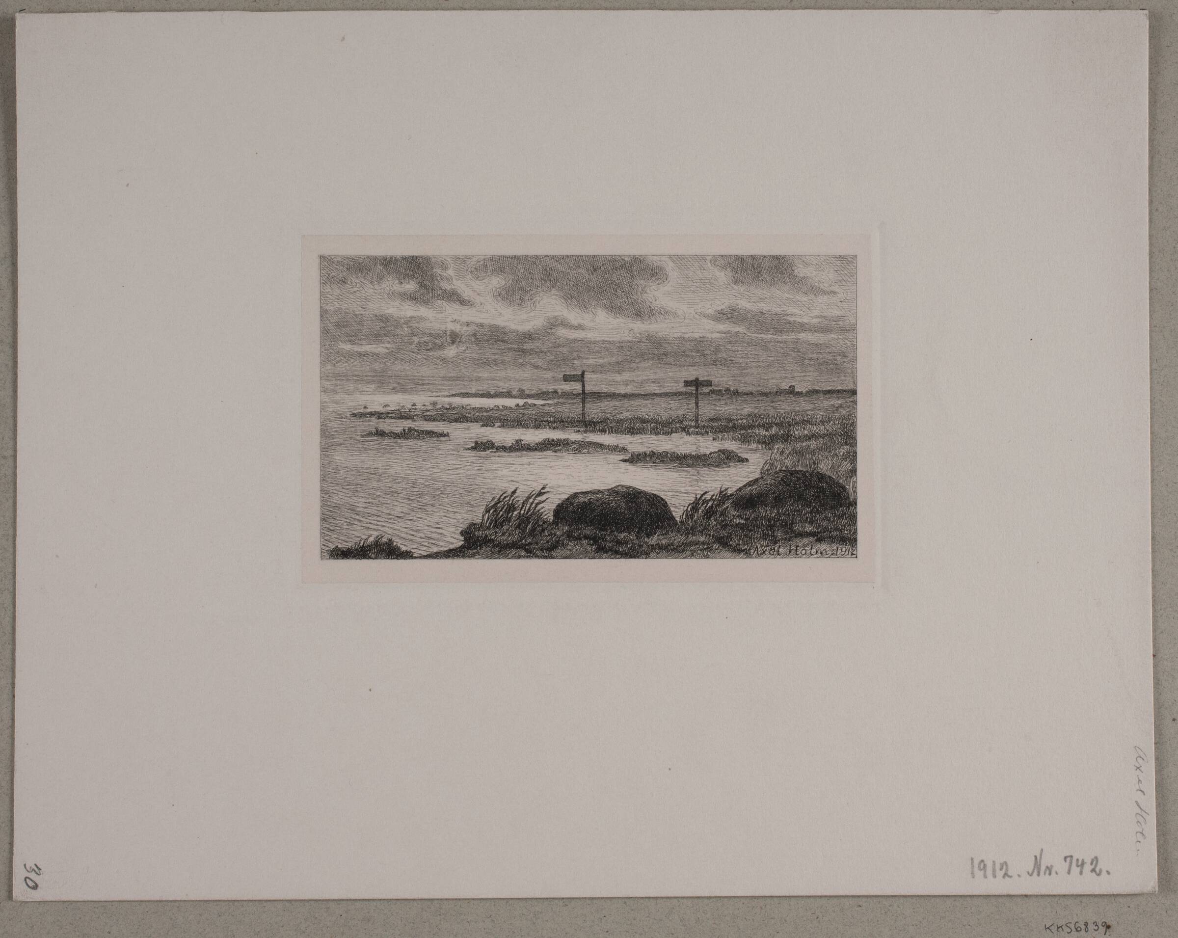Ved Amagers sydkyst, Axel Holm, 1912