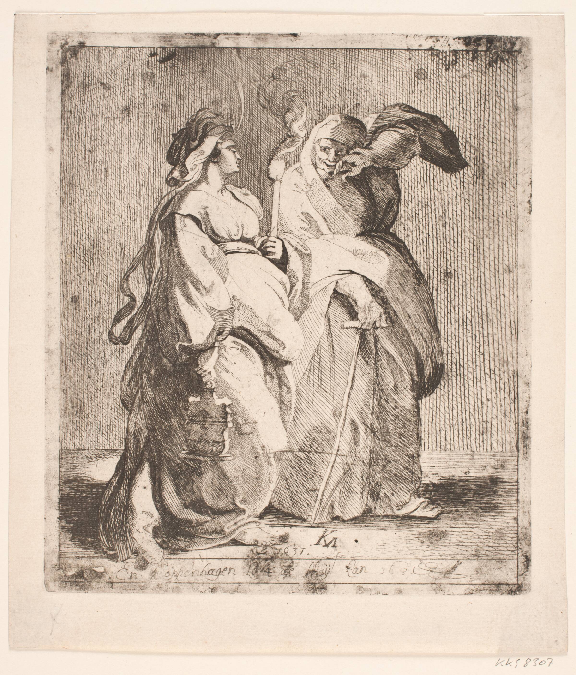 Judit med en brændende kærte, Mander III, Karel van, 1631