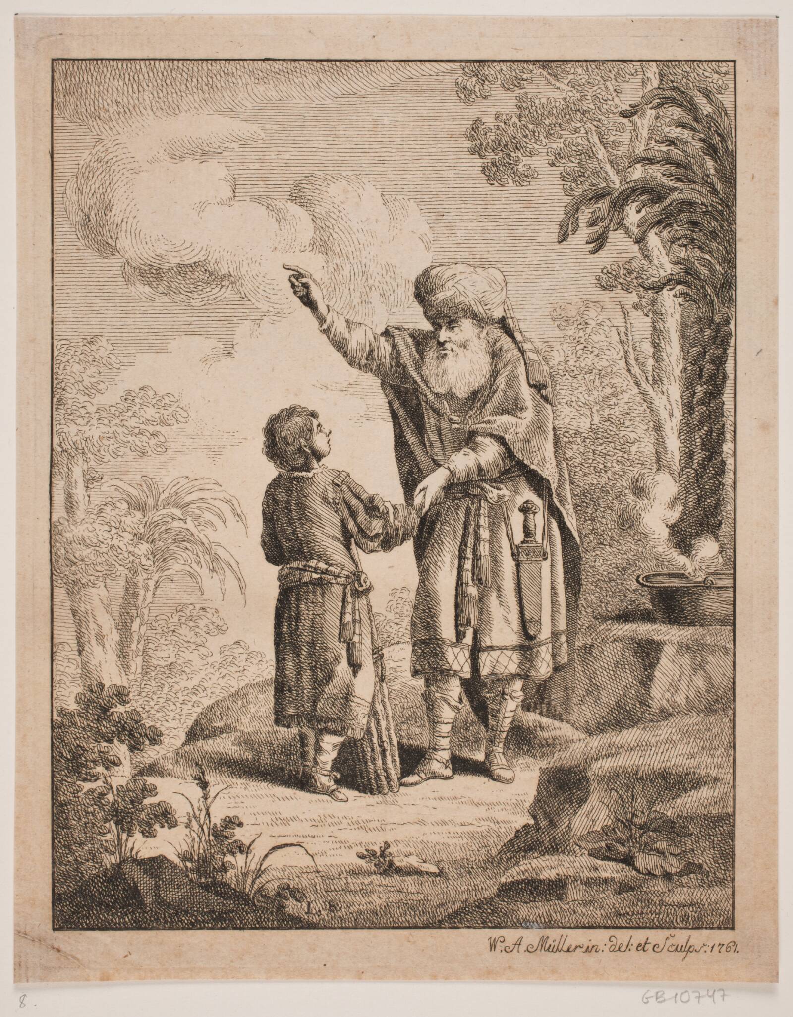 Abraham og Isak, W.A. Müller, 1761