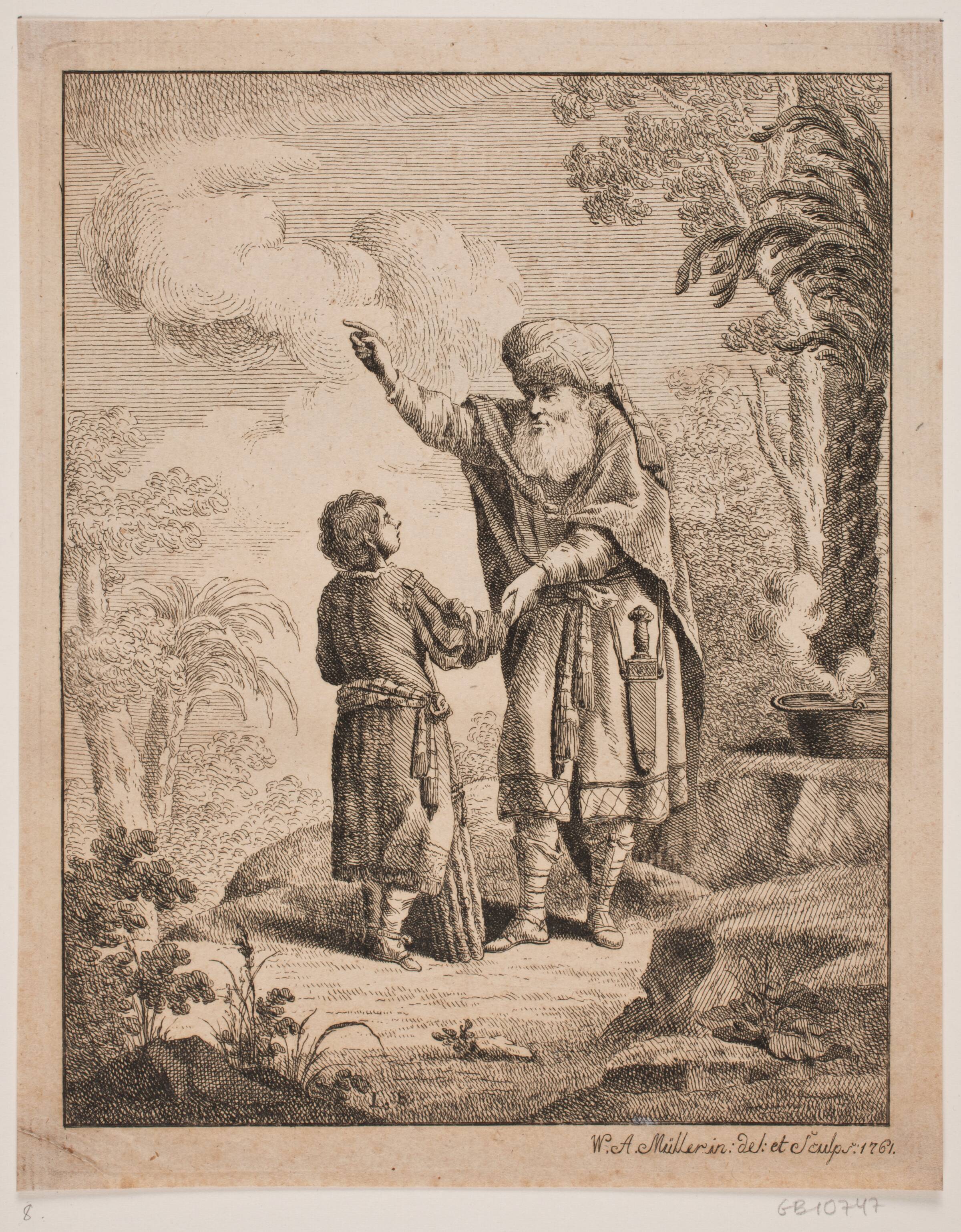 Abraham og Isak, W.A. Müller, 1761