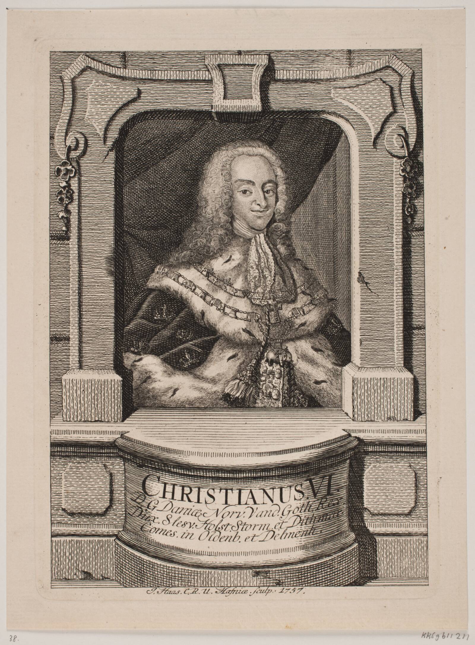 Christian VI, Jonas Haas, 1757
