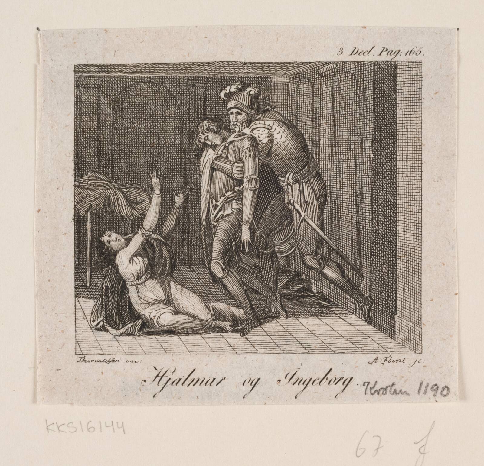 Hjalmar og Ingeborg, Andreas Flint, 1798