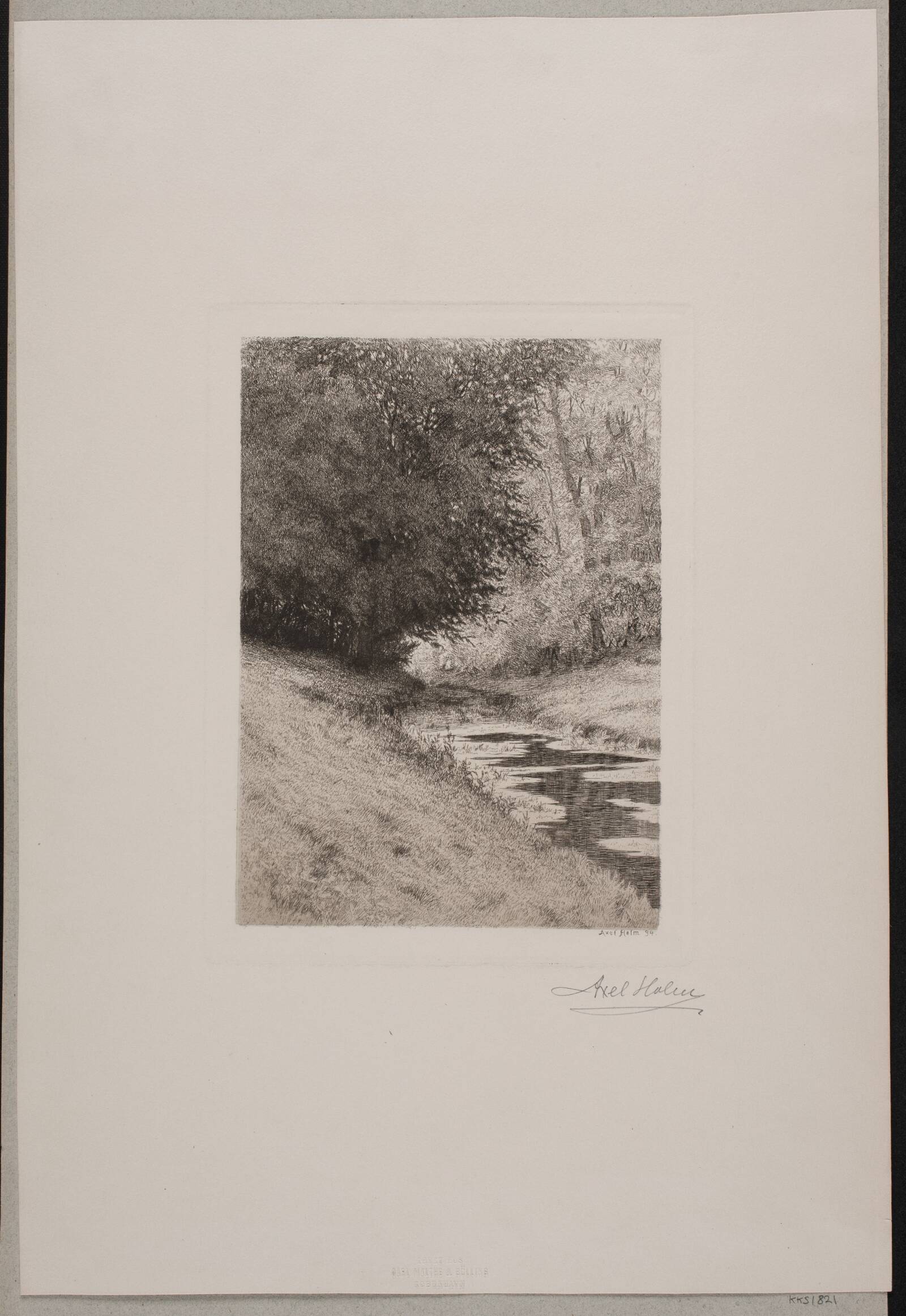 Åen i Charlottenlund, Axel Holm, 1894
