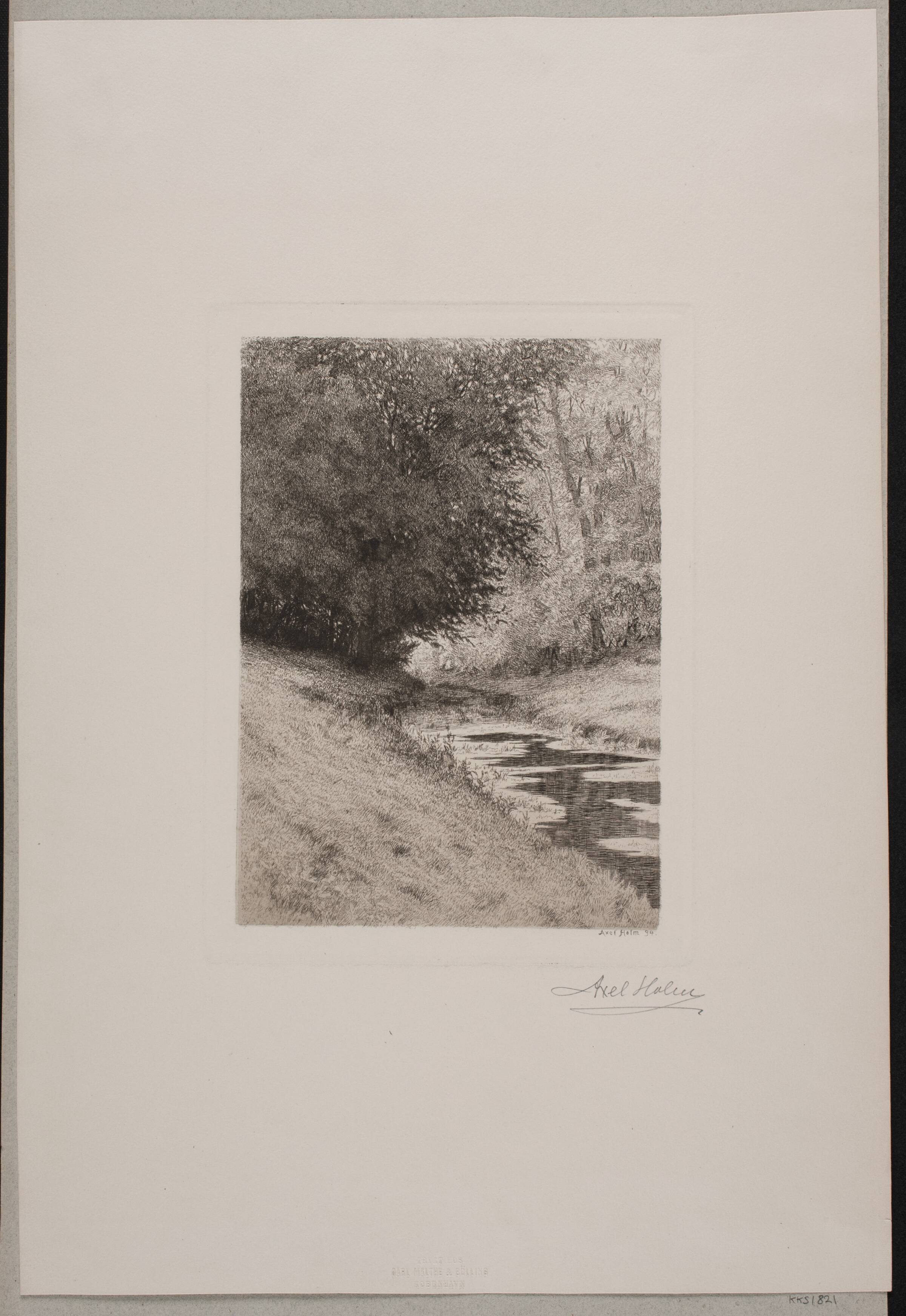 Åen i Charlottenlund, Axel Holm, 1894