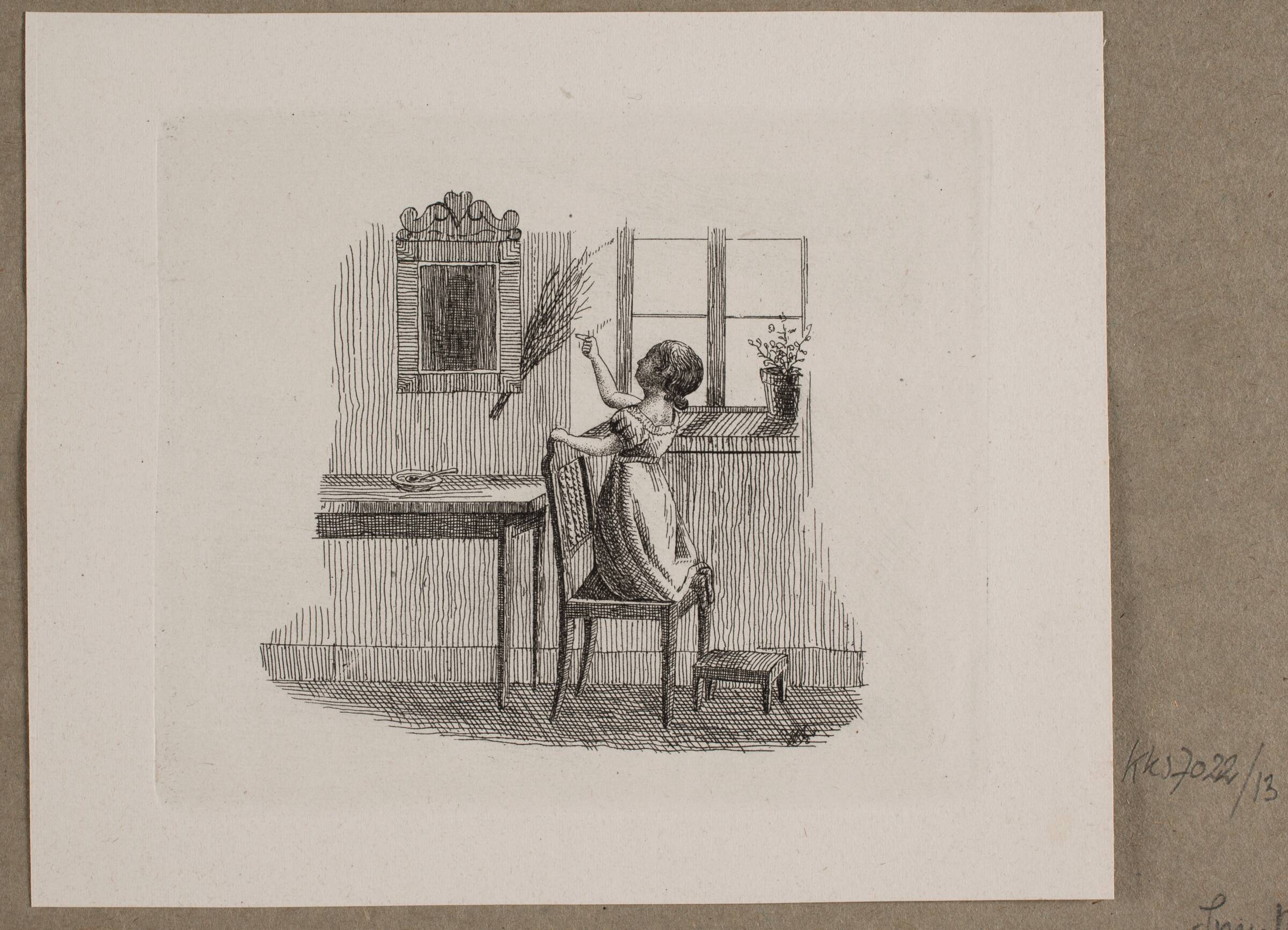 Illustration til O. Specter, "Fabler for Børn", Vilhelm Kyhn, 1838