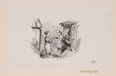Illustration til "Snedronningen" i H.C. Andersen, "Eventyr og Historier", Bind 1