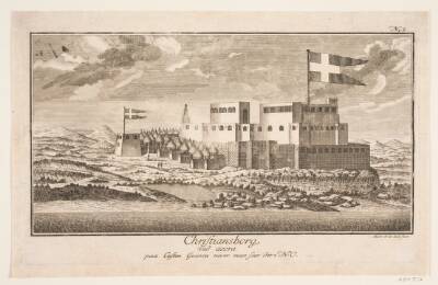 Christiansborg på Guinea-kysten, set fra nordøst