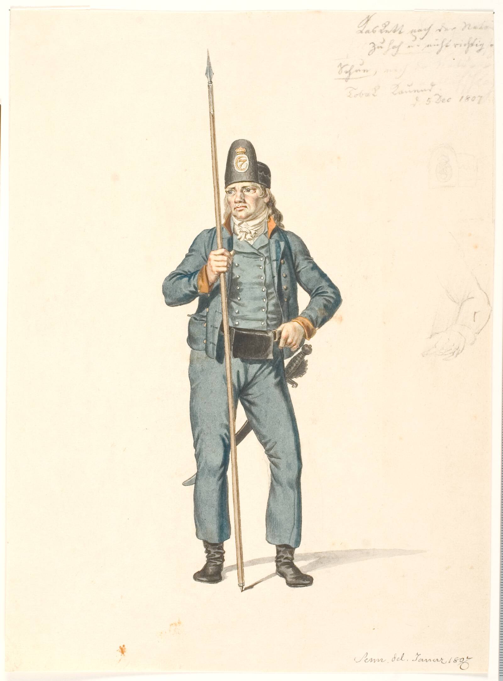 Holmens mand, Johannes Senn, 1807