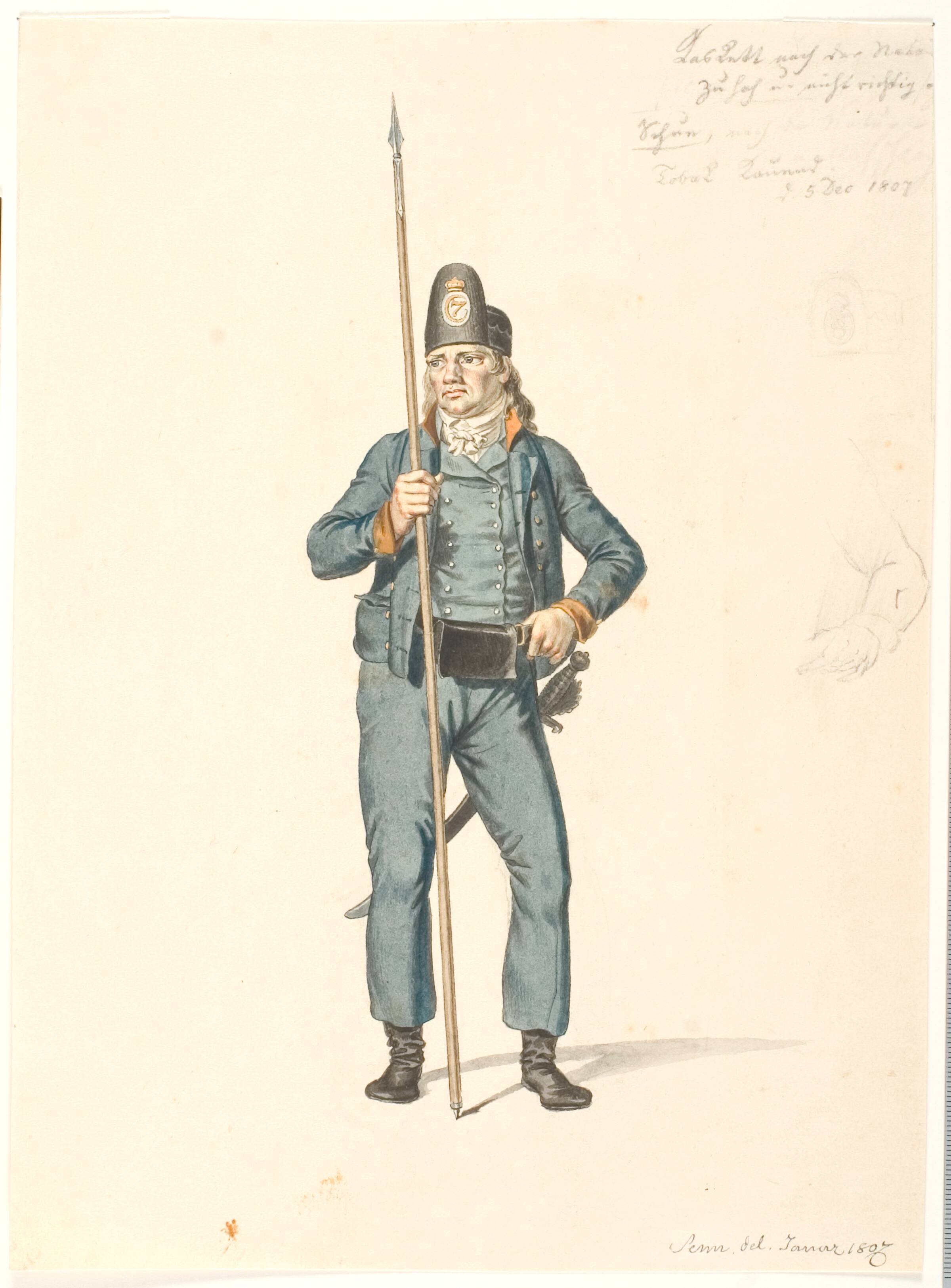 Holmens mand, Johannes Senn, 1807