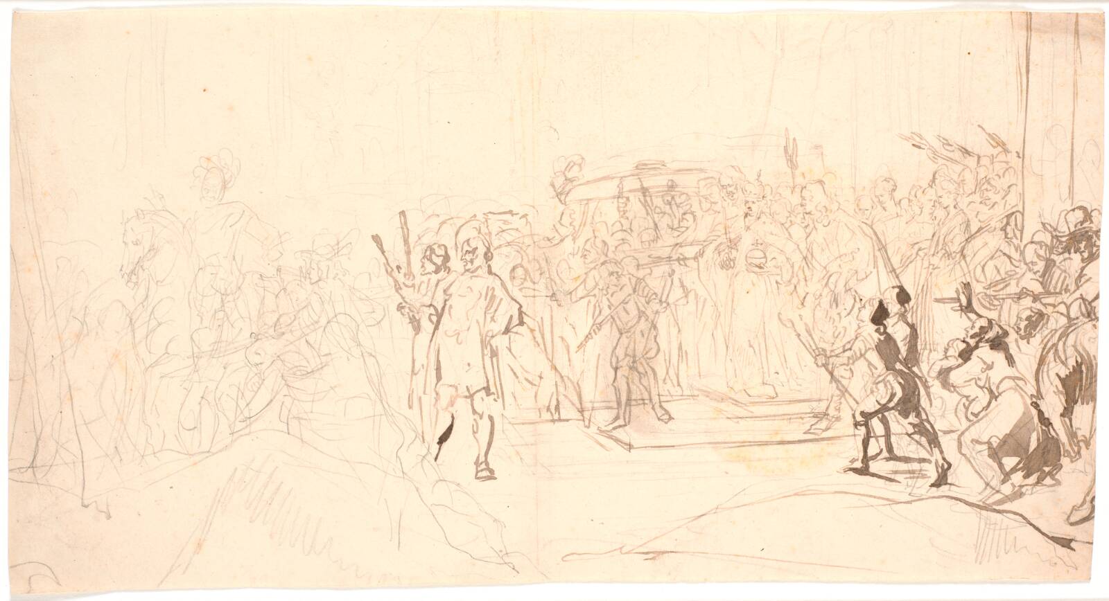 En kongelig procession, Jürgen Ovens, 1623-1678