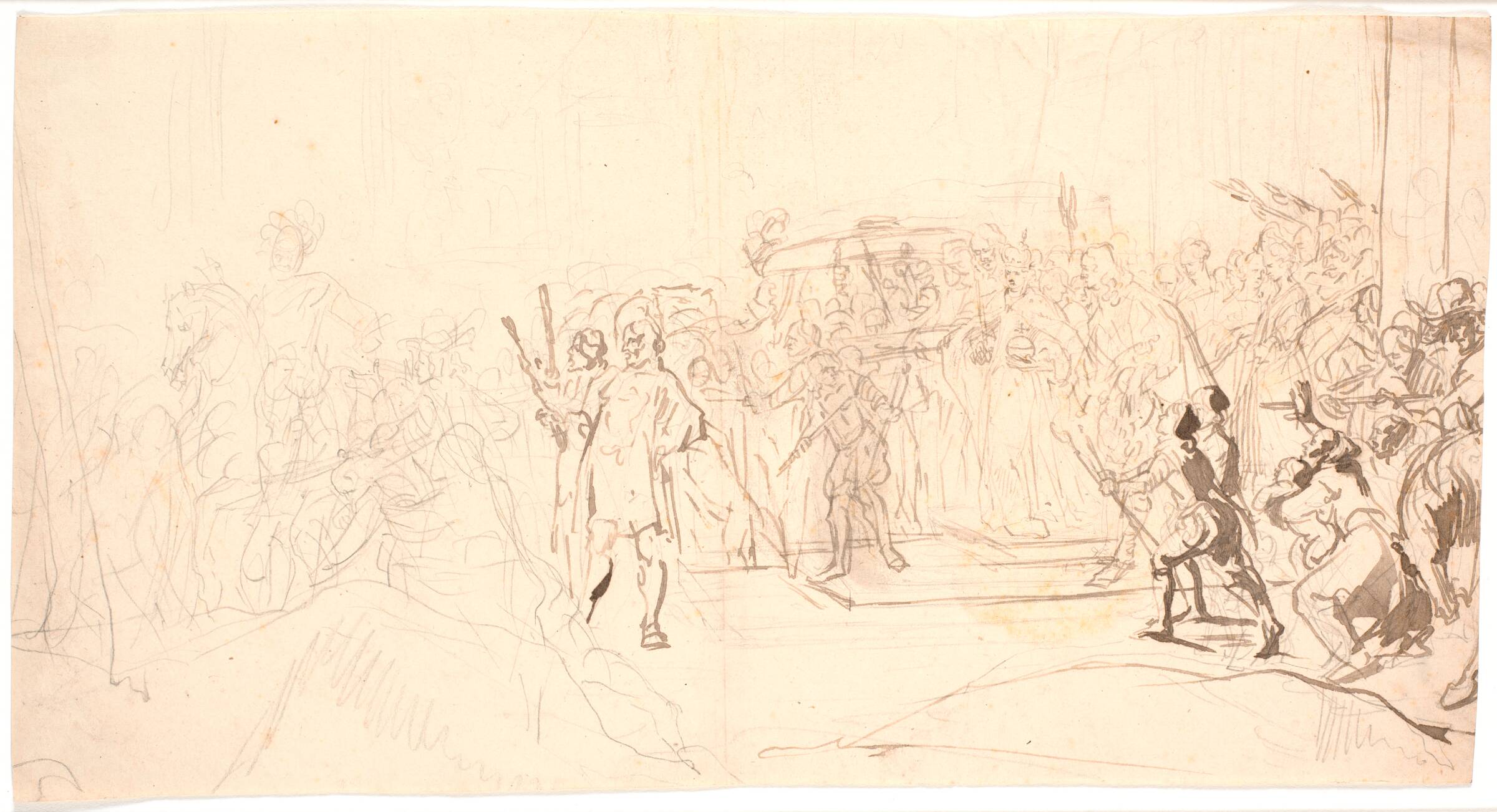 En kongelig procession, Jürgen Ovens, 1623-1678