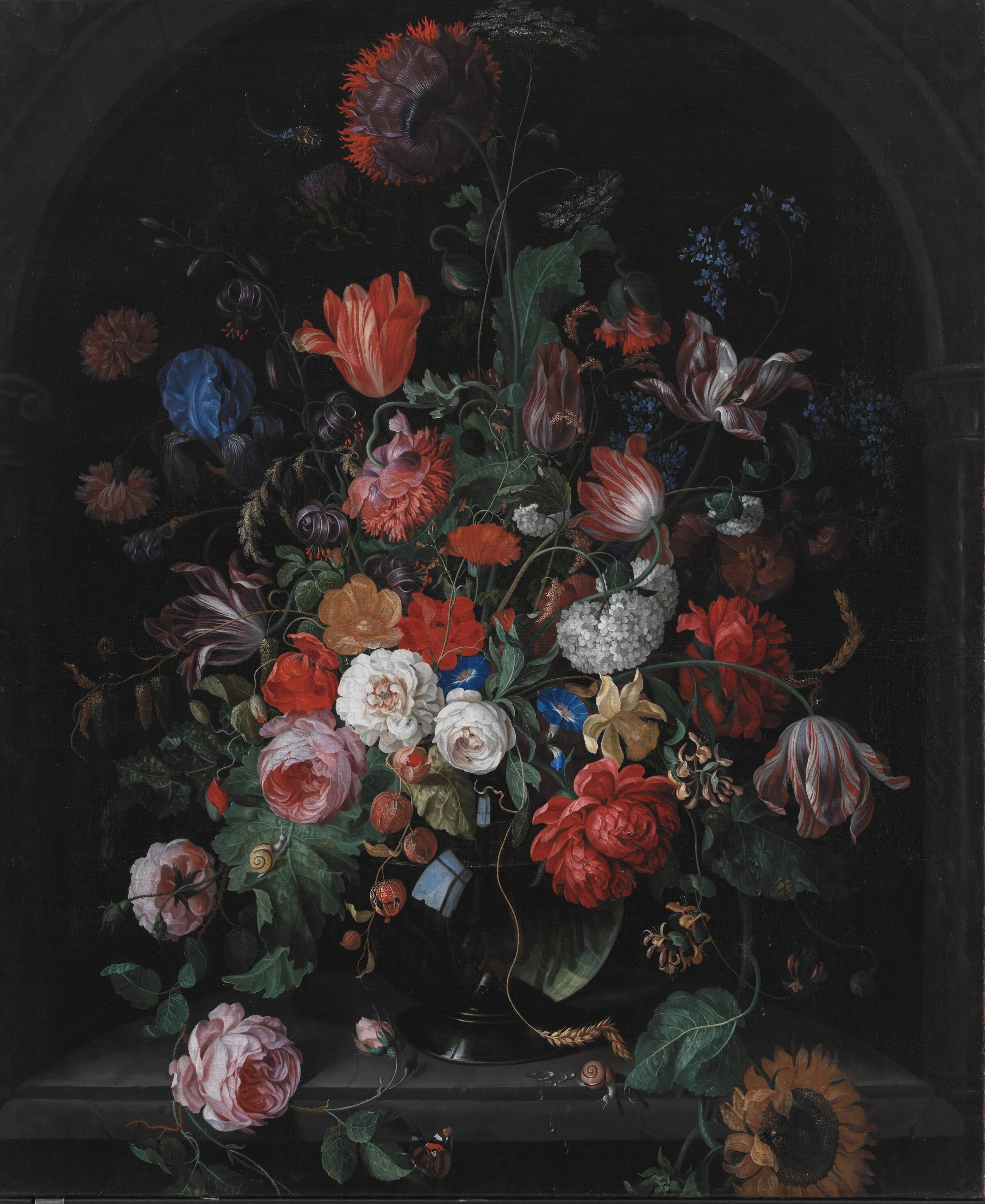 Blomsterstykke, Hendrik Schoock, 1660-1707