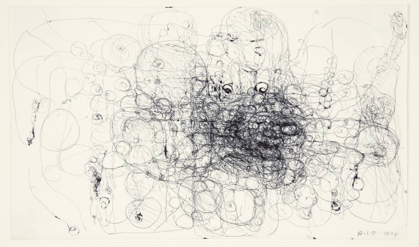 Tegning, Anne-Lise Rathsach, 1974