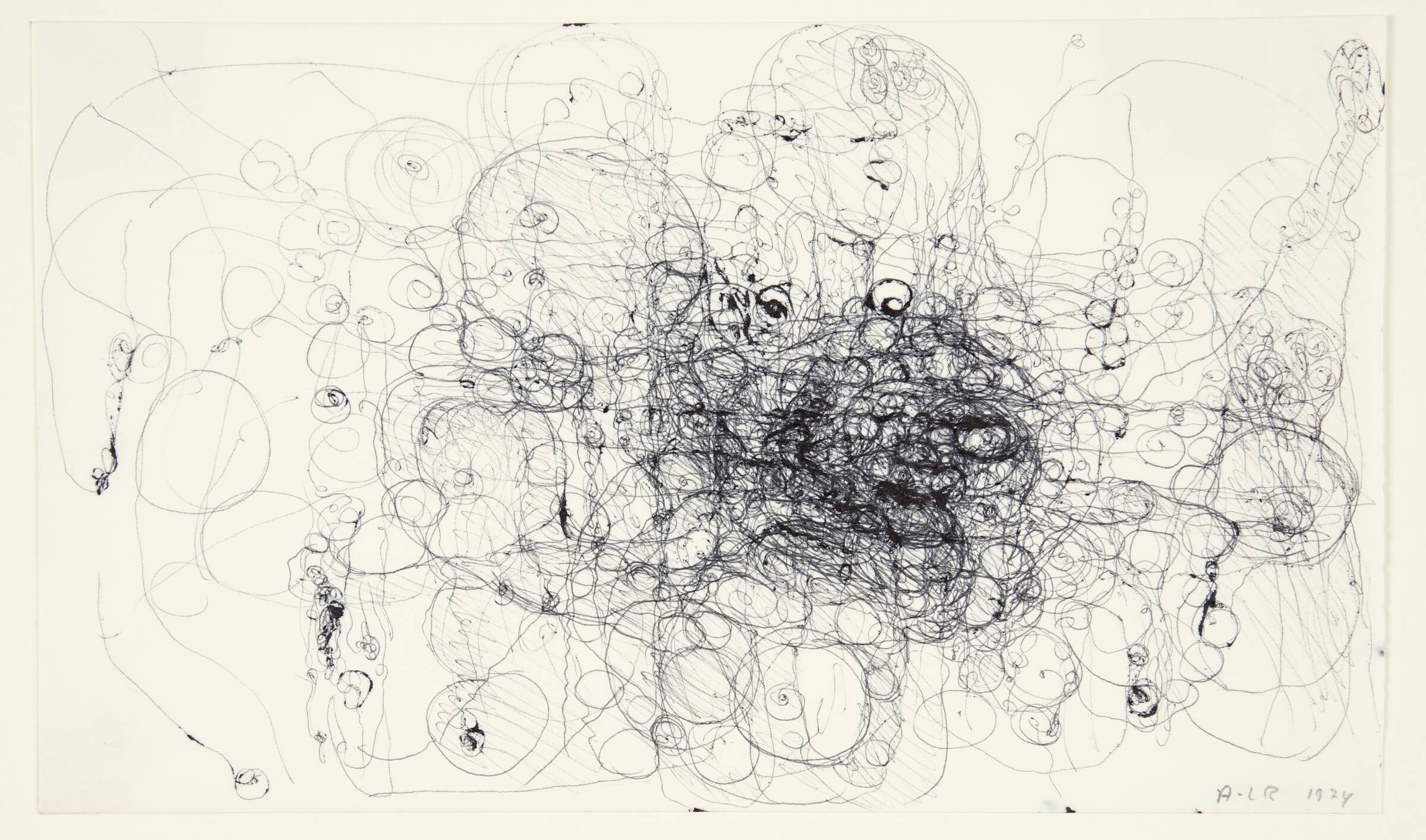 Tegning, Anne-Lise Rathsach, 1974