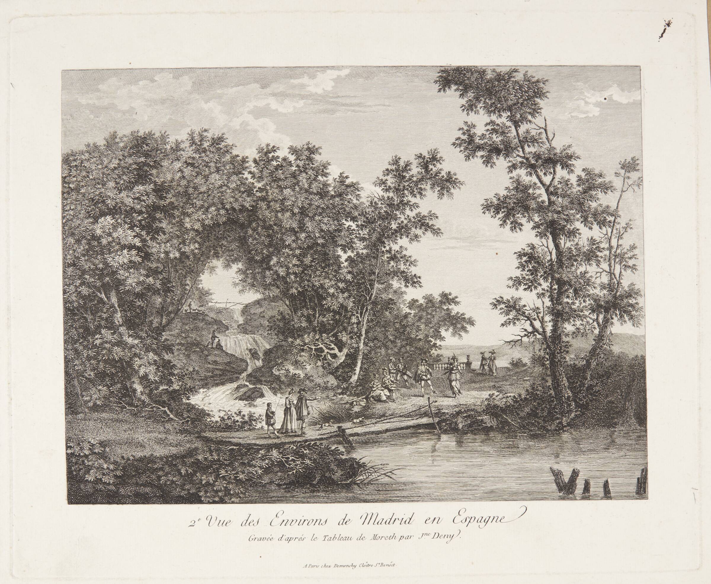 Udsigt fra Madrids omegn (2e Vue des Environs de Madrid en Espagne), Jeanne Deny, 1775-1825
