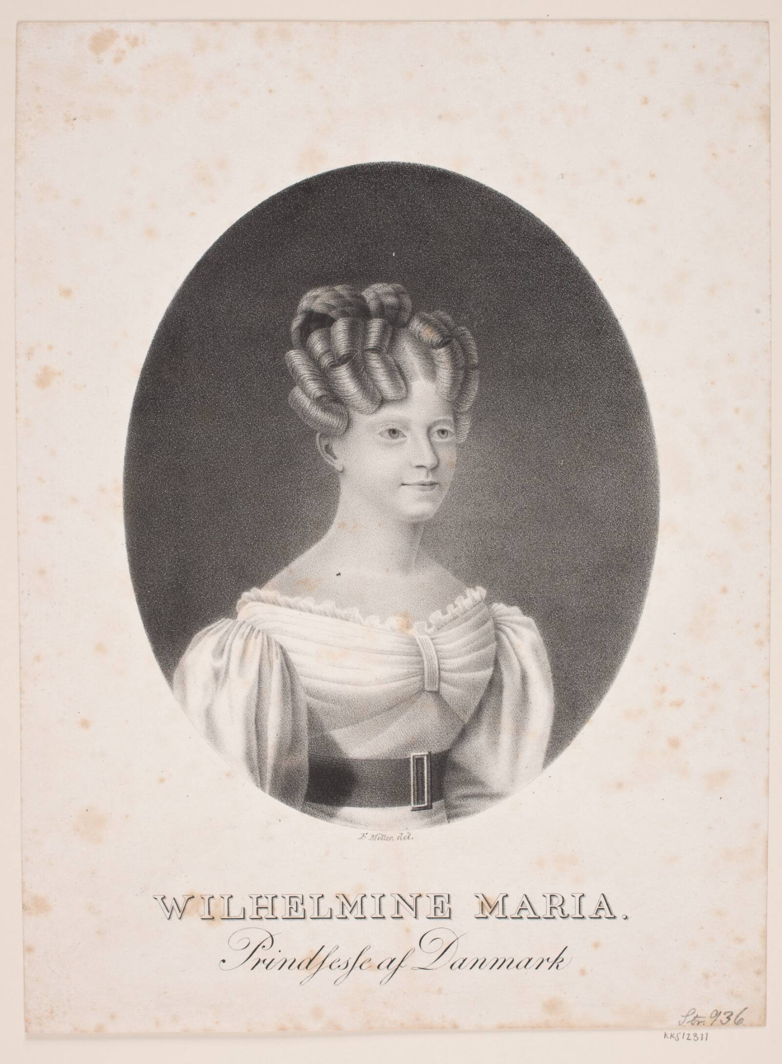 Prinsesse Vilhelmine, J.F. Møller, 1828