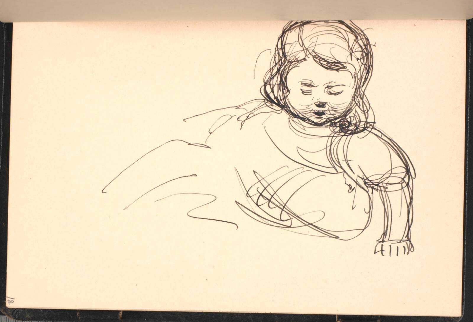 Lille pige, halvfigur, J.F. Willumsen, 1907-1910