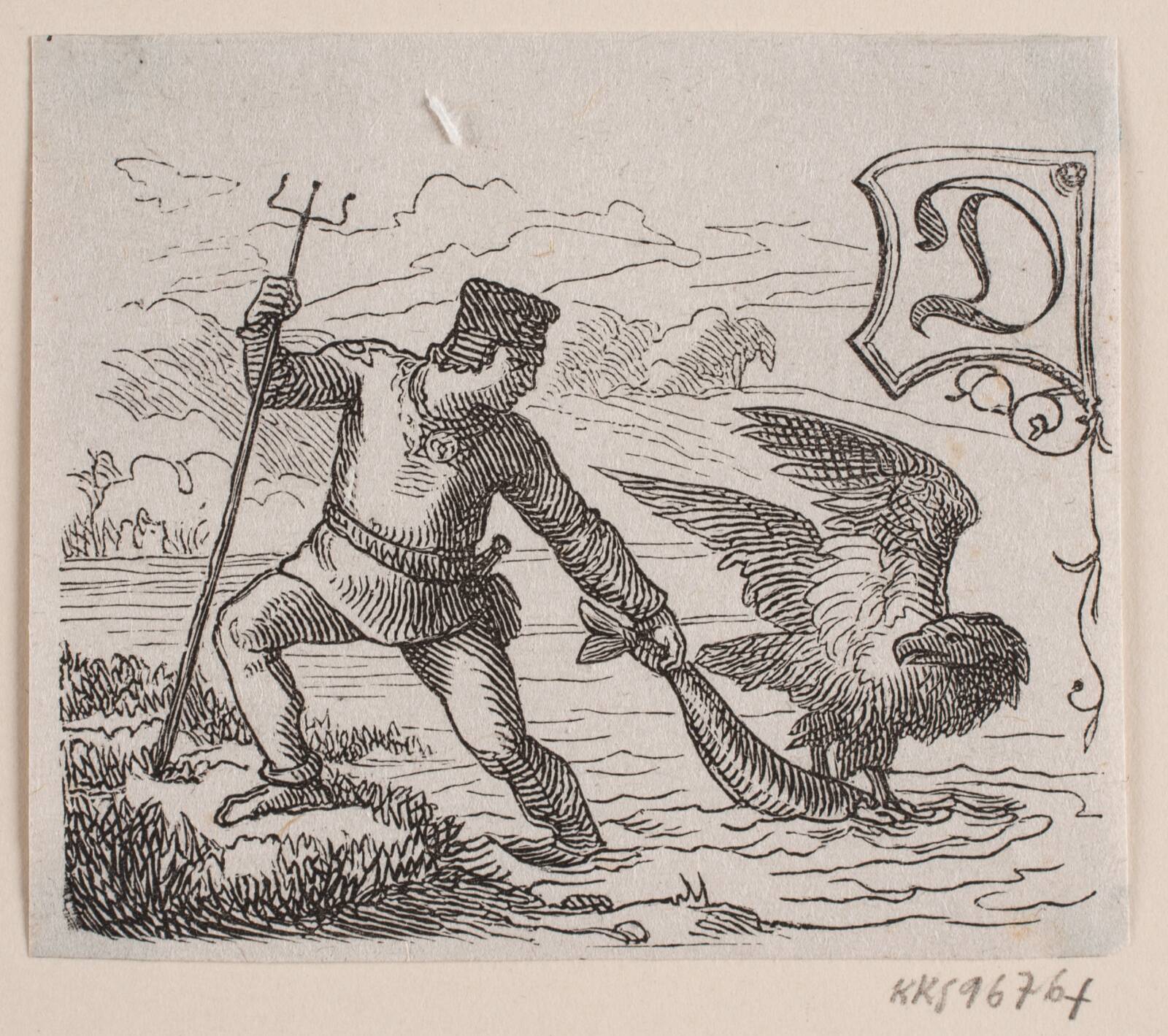 Vignet, Lorenz Frølich, 1820-1908