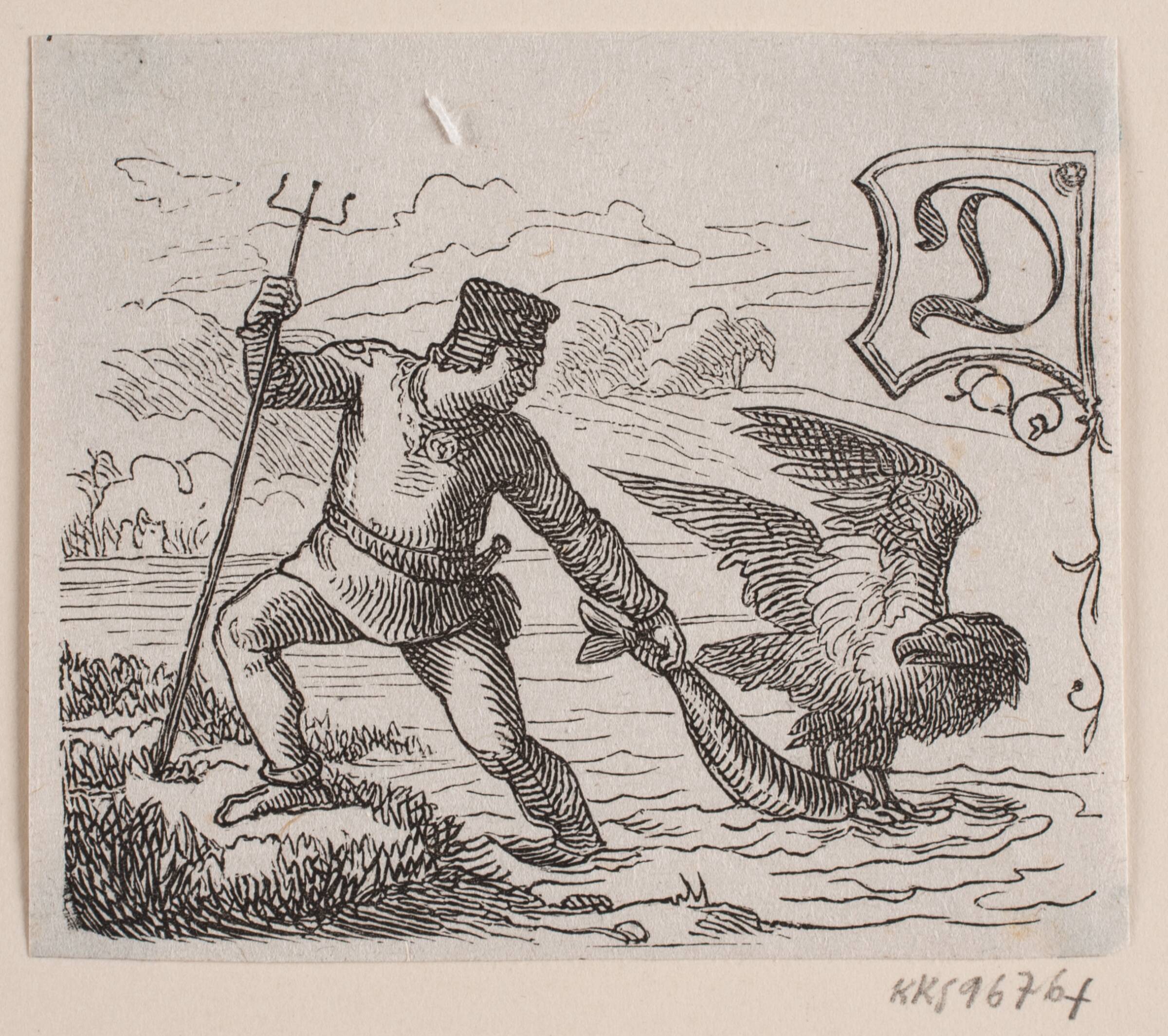 Vignet, Lorenz Frølich, 1820-1908