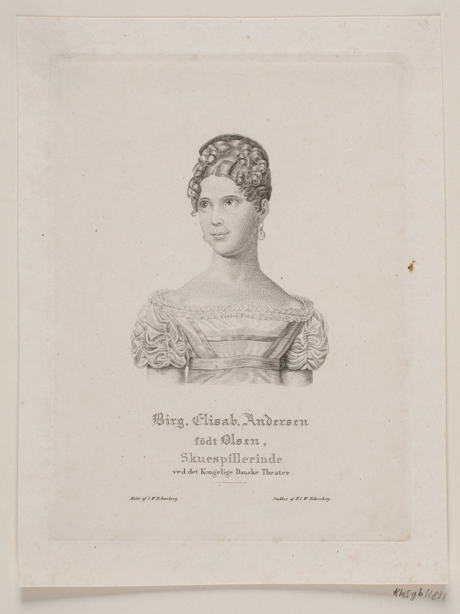 Birgitte Elisabeth Andersen, Erling Eckersberg, 1826