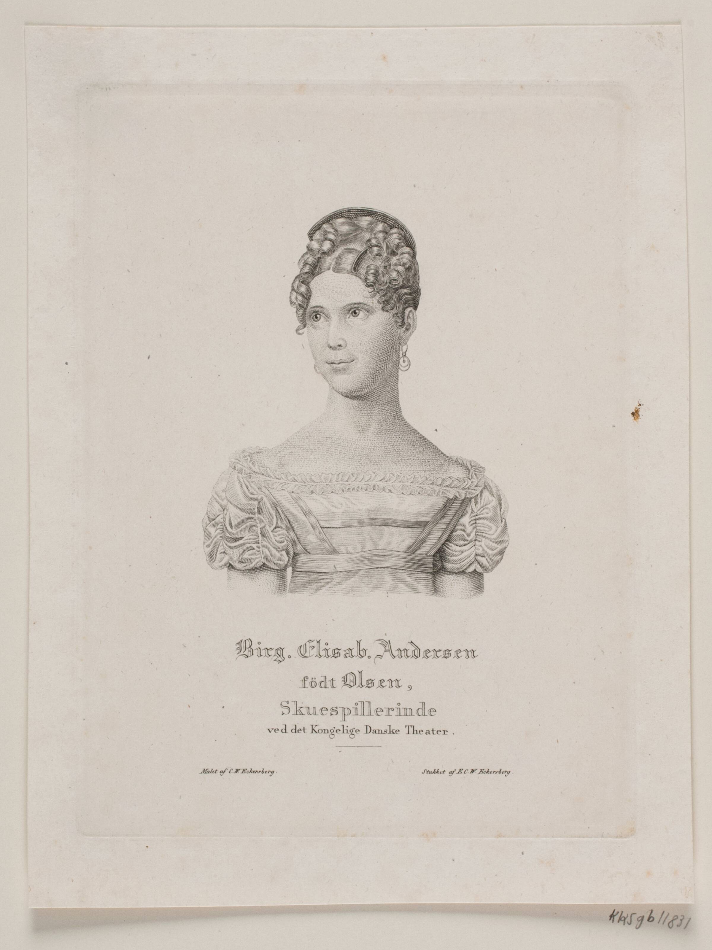 Birgitte Elisabeth Andersen, Erling Eckersberg, 1826